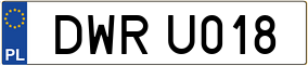 Truck License Plate